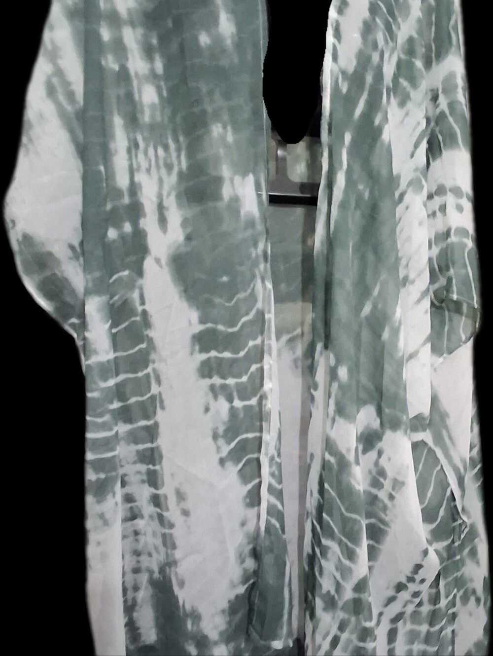 Boho Chic Tie-Dye Kimono Cover-Up - Breezy and Stylish See Thru